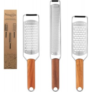 NAZANIN 3-Piece Stainless Steel Cheese G...