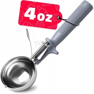 4 OZ Scoop, Ice Cream Scoop with Trigger...
