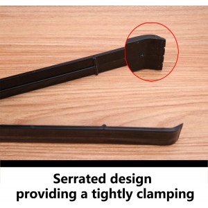 Plastic Serving Tongs 24 Pack, 9 Inch Black Disposable Kitchen Utensils, Food Safe Salad Tongs for Buffets BBQ (24, Black)