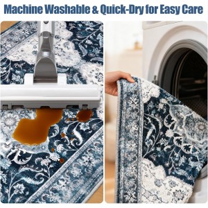 Kitchen Rug Set 3Pcs, Boho Rug Sets Non Slip Washable for Floor Thick Farmhouse Kitchen Decor Runner Rugs for Kitchen, Entryway，Laundry, Hallways 20''x32''+20''x48''+20''x59