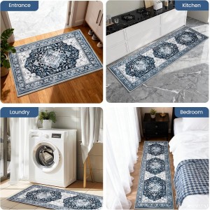 Kitchen Rug Set 3Pcs, Boho Rug Sets Non Slip Washable for Floor Thick Farmhouse Kitchen Decor Runner Rugs for Kitchen, Entryway，Laundry, Hallways 20''x32''+20''x48''+20''x59