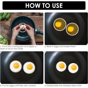 24 Pack 4 Inch Cookie Rings for Baking, Stainless Steel English Muffin Rings Double Rolled, Round Metal Cooking Pastry Ring Baking Molds for Cookies Dessert Crumpets Baking Food Making Tool (4 inch)