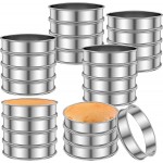 24 Pack 4 Inch Cookie Rings for Baking, Stainless Steel English Muffin Rings Double Rolled, Round Metal Cooking Pastry Ring Baking Molds for Cookies Dessert Crumpets Baking Food Making Tool (4 inch)