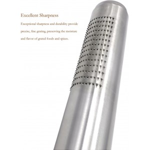 Nutmeg Grater with Silicone Brush & Storage - 18/10 Stainless Steel, Compact Spice & Nut Grinder Tool for Fresh Nutmeg Powder