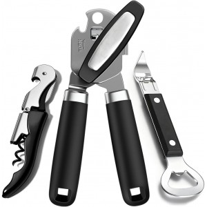 3PCS Can Opener Manual & Bottle Opener &...