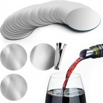 215 Pcs Silver Drip-Free Wine Pourer - Reusable Aluminum Foil Pour Spout, Leak-Proof Bottle Spout for Wine Oil Spirits