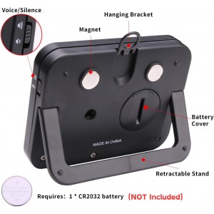 Searon Digital Kitchen Timer, Magnetic, LED Alert, Kickstand for Cooking Classroom Homework Fitness