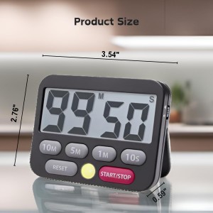 Searon Digital Kitchen Timer, Magnetic, LED Alert, Kickstand for Cooking Classroom Homework Fitness