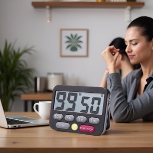 Searon Digital Kitchen Timer, Magnetic, LED Alert, Kickstand for Cooking Classroom Homework Fitness