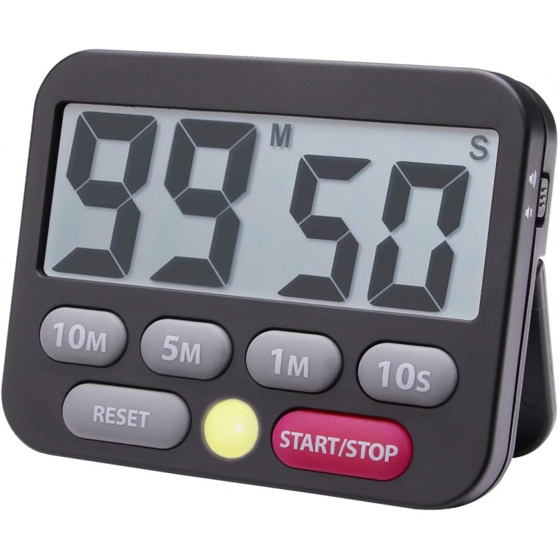 Searon Digital Kitchen Timer, Magnetic, LED Alert, Kickstand for Cooking Classroom Homework Fitness