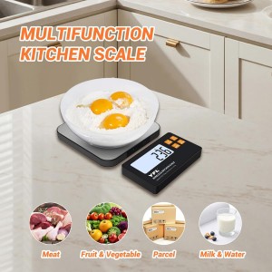 YFL Wireless Kitchen Scale with Detachable Remote Display, 33lb High Precision Digital Scale 1g/0.1oz, Tare Function 7 Units Food Scale for Cooking, Baking, Meal Prep & Dieting
