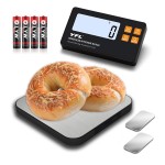 YFL Wireless Kitchen Scale with Detachable Remote Display, 33lb High Precision Digital Scale 1g/0.1oz, Tare Function 7 Units Food Scale for Cooking, Baking, Meal Prep & Dieting