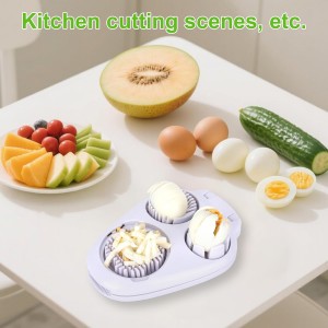 3 in 1 Boiled Egg Slicer, 3-Way Egg Slicer for Hard Boiled Eggs 3 Slice Modes Chopper Cutter Stainless Steel Dicer Multipurpose Kitchen Utensils for Butter Mushroom Strawberry Tomato