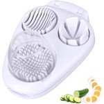 3 in 1 Boiled Egg Slicer, 3-Way Egg Slicer for Hard Boiled Eggs 3 Slice Modes Chopper Cutter Stainless Steel Dicer Multipurpose Kitchen Utensils for Butter Mushroom Strawberry Tomato
