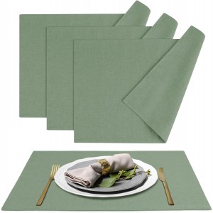 MANSPHIL Sage Green Fabric Placemats Set...