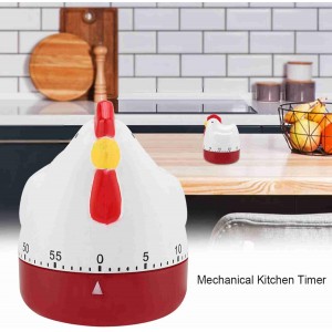 Kitchen Timer Cute, Lovely Egg Time Meter, Chicken Mechanical Wind up Timer for Cooking, Timing Reminder, Home Decor