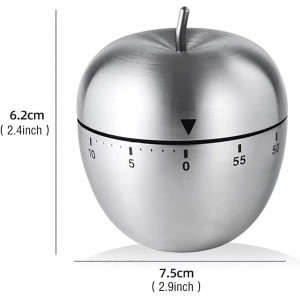 Digital Kitchen Timer Apple Shaped – Countdown Cooking Timer with Alarm – Magnetic Egg Timer for Baking, Cooking & Kitchen Use