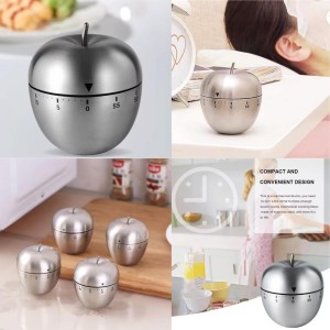 Digital Kitchen Timer Apple Shaped – Countdown Cooking Timer with Alarm – Magnetic Egg Timer for Baking, Cooking & Kitchen Use