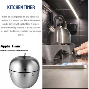 Digital Kitchen Timer Apple Shaped – Countdown Cooking Timer with Alarm – Magnetic Egg Timer for Baking, Cooking & Kitchen Use