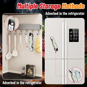 Meat Thermometer, IP67 Waterproof Digital Meat Thermometer with Backlight, Hold Function & Magnet for Grill, BBQ, Candy, Beef,Turkey