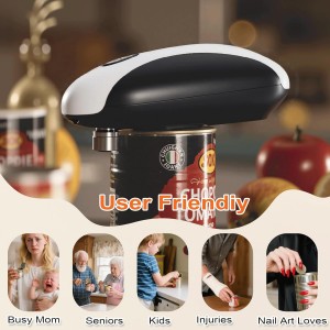NOTUSIUY One-Touch Can Opener Electric with Rechargeable USB-C Fast Charge, The Electric Can Openers for Senior Best Gift in Kitchen