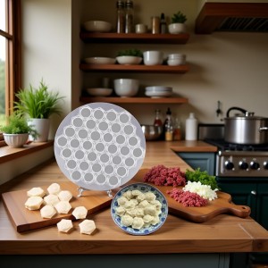 Silver Ravioli Dumpling Mold, 37 Holes Metal Ravioli Maker, Russian Pelmeni Maker, Pelmeni Meat Dumplings Maker, Handmade Dumpling Cutter Tools,Kitchen Utensils and Gadgets