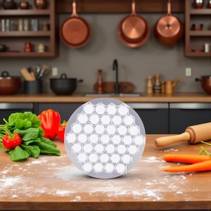 Silver Ravioli Dumpling Mold, 37 Holes Metal Ravioli Maker, Russian Pelmeni Maker, Pelmeni Meat Dumplings Maker, Handmade Dumpling Cutter Tools,Kitchen Utensils and Gadgets