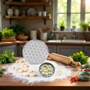 Silver Ravioli Dumpling Mold, 37 Holes Metal Ravioli Maker, Russian Pelmeni Maker, Pelmeni Meat Dumplings Maker, Handmade Dumpling Cutter Tools,Kitchen Utensils and Gadgets