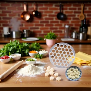 Silver Ravioli Dumpling Mold, 37 Holes Metal Ravioli Maker, Russian Pelmeni Maker, Pelmeni Meat Dumplings Maker, Handmade Dumpling Cutter Tools,Kitchen Utensils and Gadgets