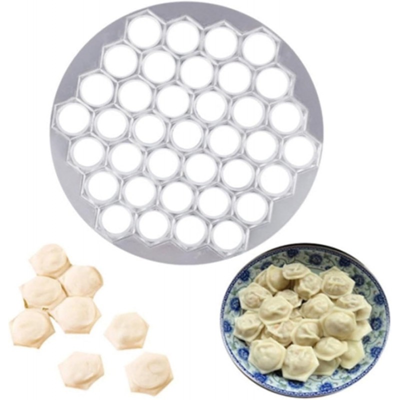 Silver Ravioli Dumpling Mold, 37 Holes Metal Ravioli Maker, Russian Pelmeni Maker, Pelmeni Meat Dumplings Maker, Handmade Dumpling Cutter Tools,Kitchen Utensils and Gadgets