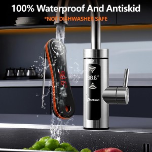 Meat Thermometer Digital Instant Read - Paysean Meat Thermometer with Auto Rotating Backlit Display, IP67 Waterproof for Cooking, Grilling, BBQ, Candy, Liquid, Beef - Gifts for Men/Chefs