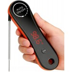 Meat Thermometer Digital Instant Read - Paysean Meat Thermometer with Auto Rotating Backlit Display, IP67 Waterproof for Cooking, Grilling, BBQ, Candy, Liquid, Beef - Gifts for Men/Chefs