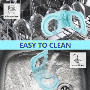 Sandwich Cutter and Sealer, Stainless Steel Uncrustable Sandwich Maker with Crimper，Round Circle Shape for Peanut Butter Jelly, Pancake, Cookie，Crustless Bread Sealer for Kids Lunchboxes (Light Blue)