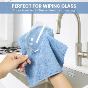 Microfiber Cleaning Cloth, 12 Pack Assorted Color Cleaning Rags for Housekeeping, Colorful Reusable Microfiber Towels for Car, Kitchen, Bathroom and Household Cleaning Supplies, 11.8