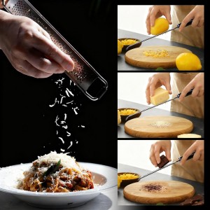 Cheese Grater with Non-Slip Handle, Lemon Zester,L15