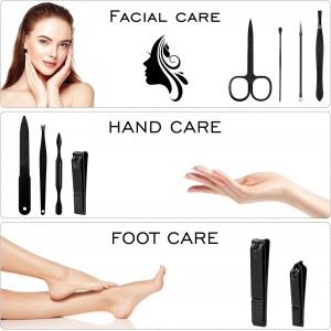 Manicure Set Gifts for Men Fathers Day Dad Gifts Professional Stainless Steel Nail Clipper Kit for Dad Him Husband Brother Boyfriend Teen Boys for Birthday Christmas Stocking Stuffers Anniversary