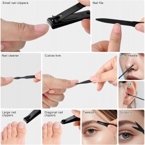 Manicure Set Gifts for Men Fathers Day Dad Gifts Professional Stainless Steel Nail Clipper Kit for Dad Him Husband Brother Boyfriend Teen Boys for Birthday Christmas Stocking Stuffers Anniversary