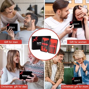 Manicure Set Gifts for Men Fathers Day Dad Gifts Professional Stainless Steel Nail Clipper Kit for Dad Him Husband Brother Boyfriend Teen Boys for Birthday Christmas Stocking Stuffers Anniversary