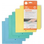 Full Circle Squeeze Swedish Dish Cloths – 6 Pack Reusable Cellulose Sponge Cloths, Super Absorbent Microfiber Cleaning Towels, Paper Towel Alternative, Color-Coded, Eco-Friendly, & Dishwasher Safe