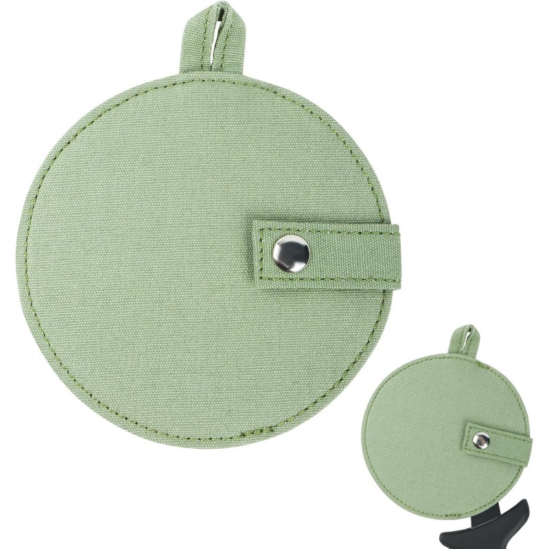 1-Pack Canvas Pizza Cutter Sleeve – Fits Wheels 4” or Smaller, Magnetic Snap, Lanyard for Hanging on Hooks or Rails (Sleeve Only) (Olive Green)