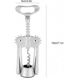 Tbest Wing Corkscrews, Zinc Alloy Wing Type Multifunctional Bottle Opener Red Wine Bottle Opener