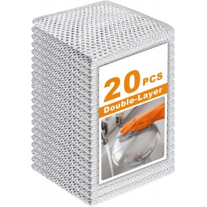 20 Pcs New Upgrade 3-Layer Metal Dish Cl...