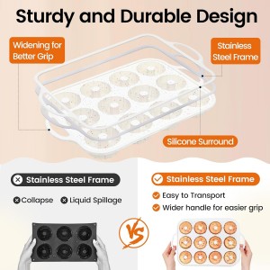SJ Silicone Mini Fluted Tube Pan with Metal Reinforced Frame, Non-Stick (2PCS), moldes de silicona para gelatina, Small Cake Baking Pan for para chocoflan, Donuts, Cornbread, Brownies, Jellies