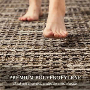 Kitchen Rugs Sets of 2-Non Slip Kitchen Mats for Floor-Thick Stain Resistant Vintage Kitchen Floor Mat Runner Carpet for Hallways Entryway Laundry Room Washable（Brown 22