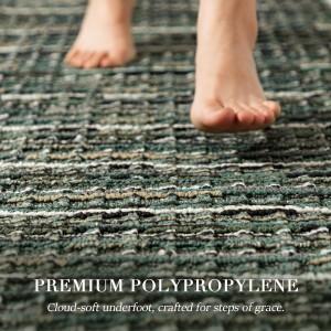 Kitchen Rugs Sets of 2-Non Slip Kitchen Mats for Floor-Thick Stain Resistant Vintage Kitchen Floor Mat Runner Carpet for Hallways Entryway Laundry Room Washable（Green 20