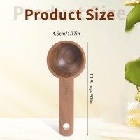 Walnut Wooden Coffee Scoop for Jars, Coffee Scoop for Ground Coffe Handmade Tablespoon Measuring Spoon for Coffe Beans Tea Spices 15ml 1 Tablespoon Home Kitchen Accessories for Jars and Containers