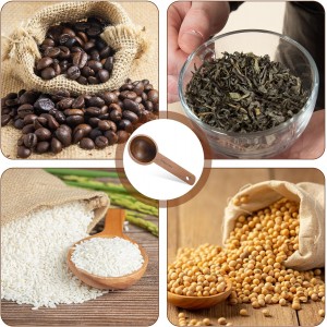 Walnut Wooden Coffee Scoop for Jars, Coffee Scoop for Ground Coffe Handmade Tablespoon Measuring Spoon for Coffe Beans Tea Spices 15ml 1 Tablespoon Home Kitchen Accessories for Jars and Containers