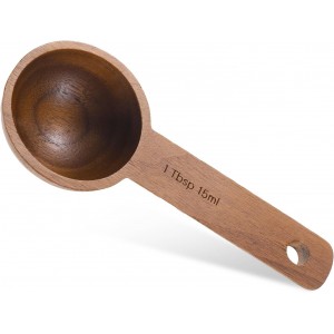 Walnut Wooden Coffee Scoop for Jars, Cof...