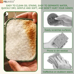 2026 New Double Side Non Scratch Wire Dishcloths,Multipurpose Wire Dishwashing Rags for Wet and Dry, Reusable Metal Dish Cloth,Wire Miracle Cleaning Cloths for Kitchen(Silver 6Pcs)