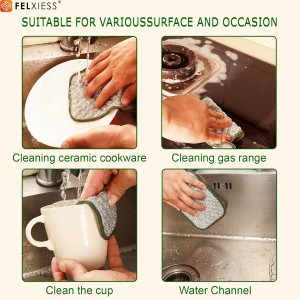 2026 New Double Side Non Scratch Wire Dishcloths,Multipurpose Wire Dishwashing Rags for Wet and Dry, Reusable Metal Dish Cloth,Wire Miracle Cleaning Cloths for Kitchen(Silver 6Pcs)